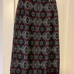 Studio West Blanket Wrap Skirt SZ M